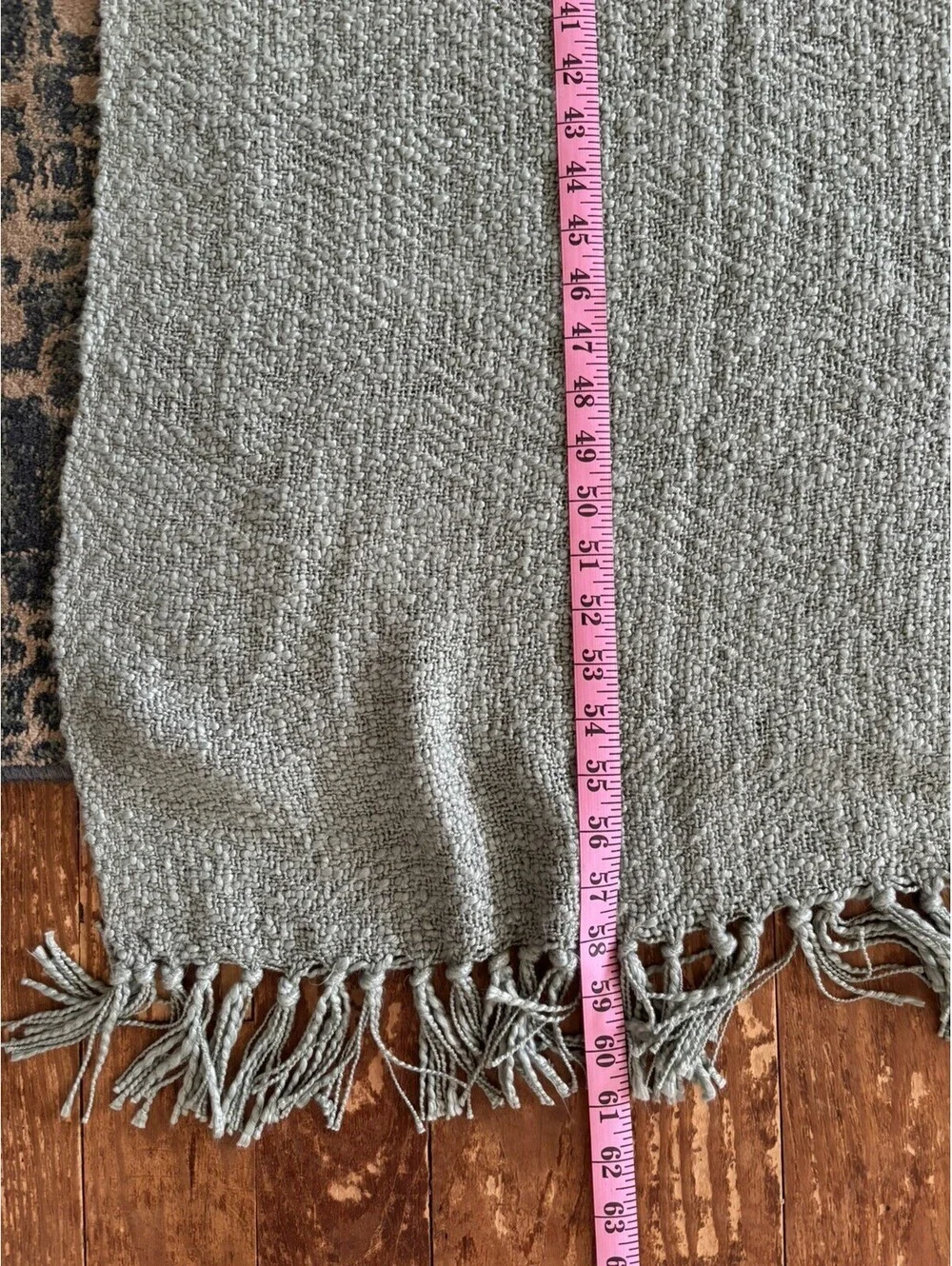 Pottery Barn Throw Blanket Sage Green Fringe Farmhouse 60x50 [COPY]